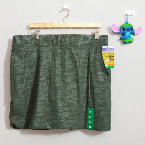 Orvis‎ Ladies' Embossed Pull On Skort XS S M L XL Green - Picture 3 of 7
